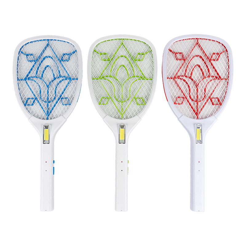 Tapette à moustiques électrique 3 couleurs FF-785A 1200mAh avec câble USB Tapette à moustiques électrique 3 couleurs FF-785A 1200mAh avec câble USB